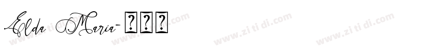 Elda Maria字体转换